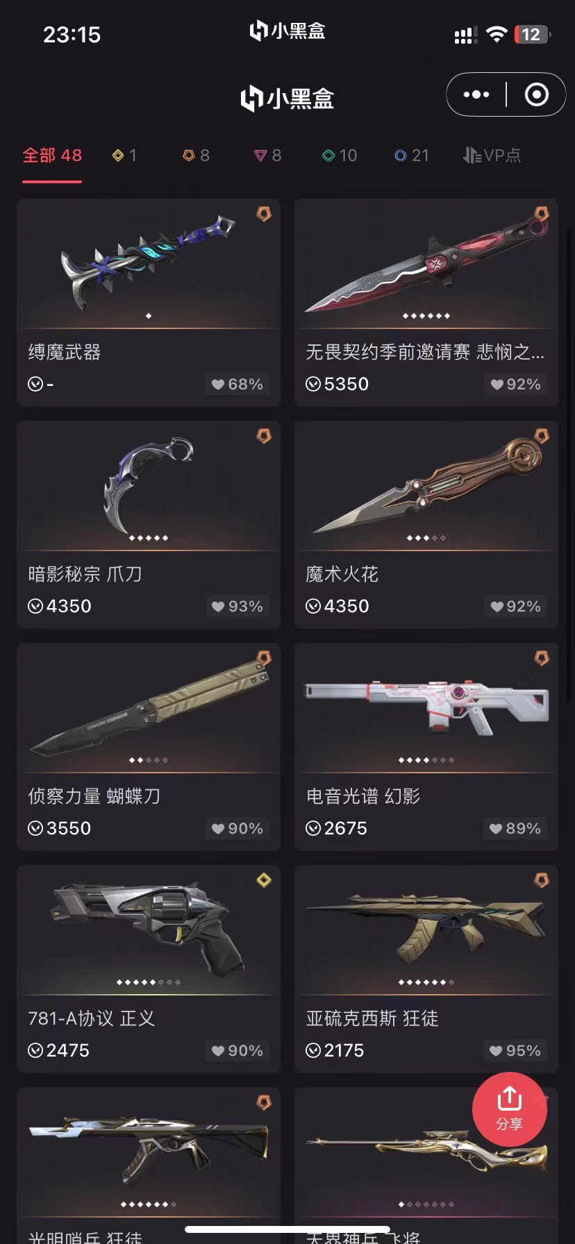 WA12041瓦罗兰特账号详情图1 WA12041瓦罗兰特账号详情图1