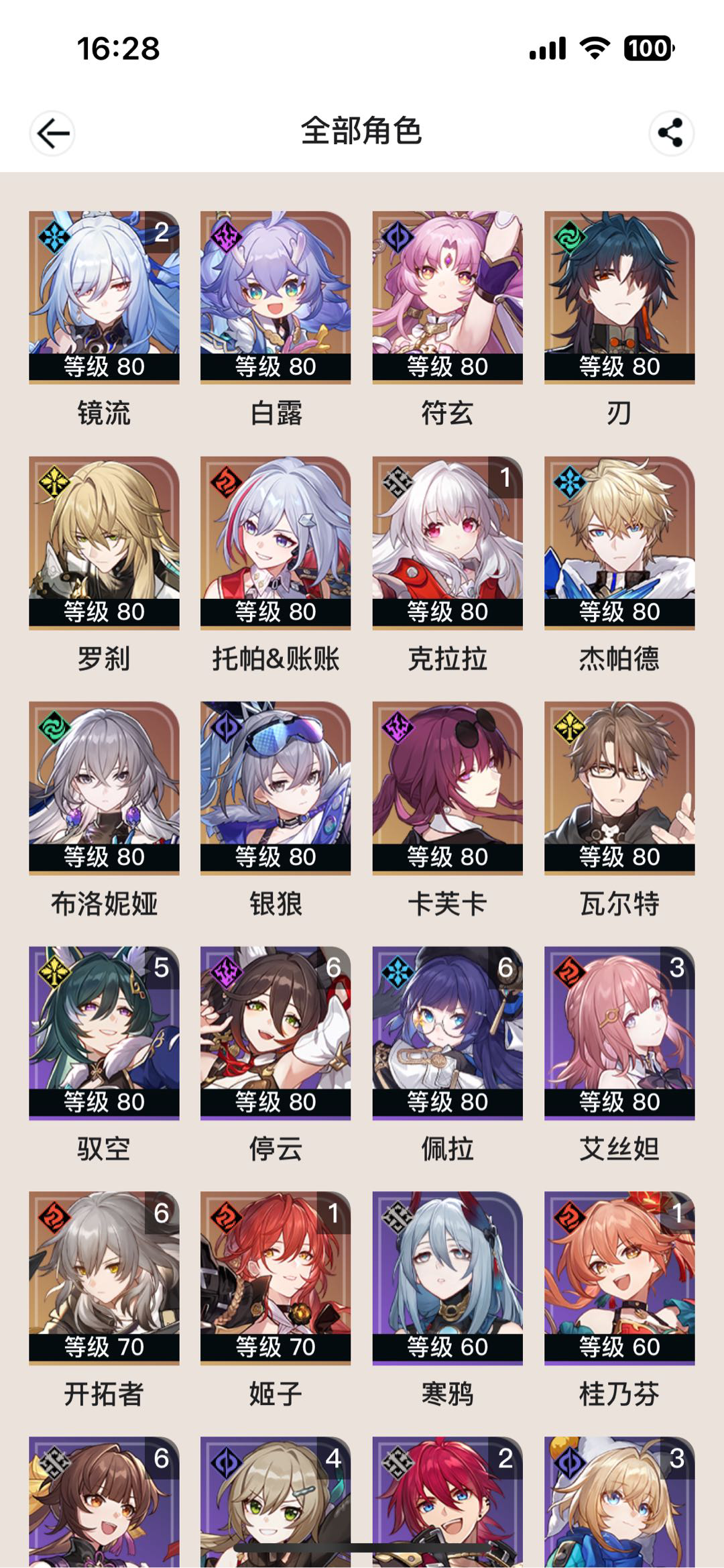 XQ20816星穹铁道账号详情图2