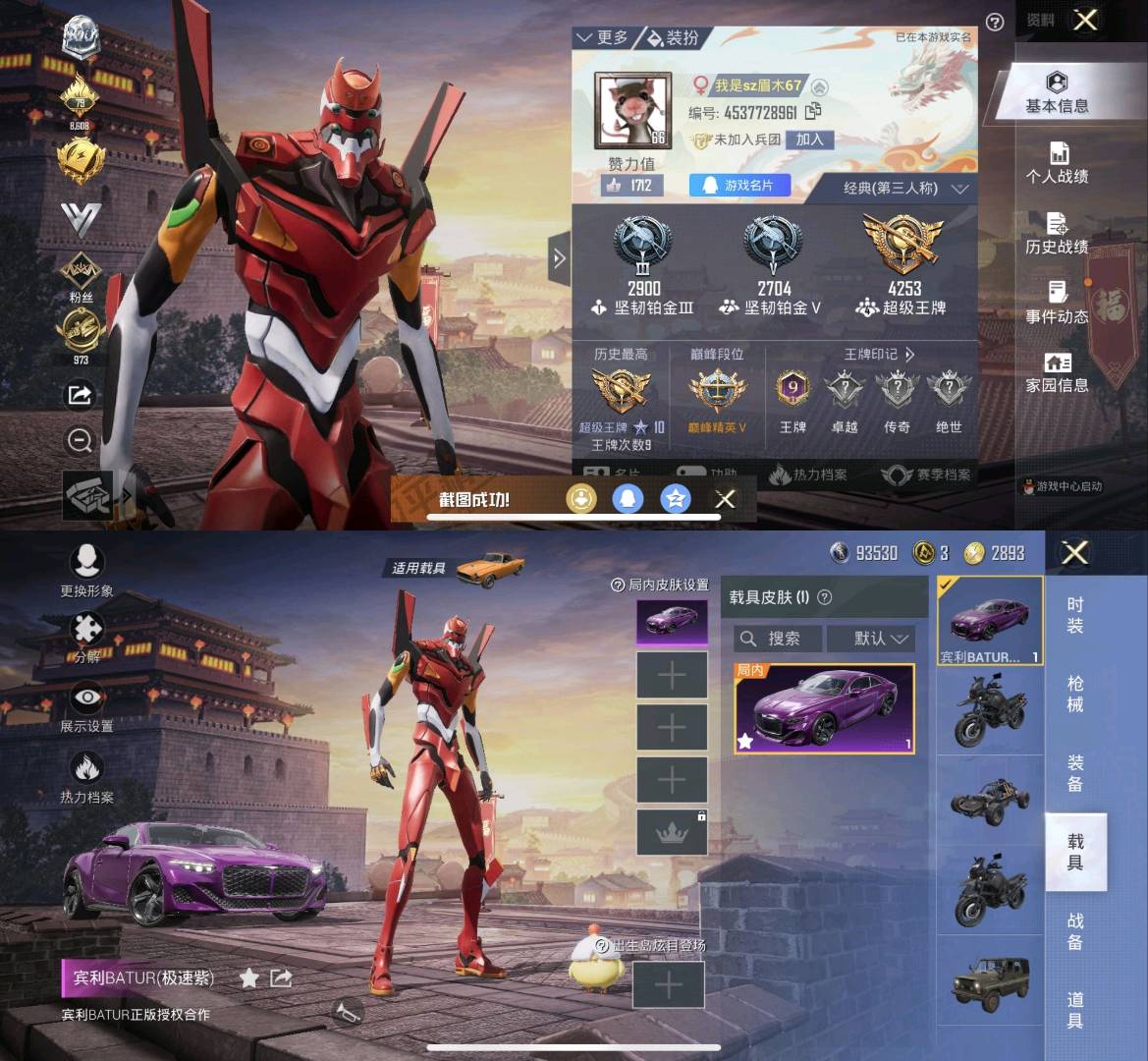 HP253566和平精英账号详情图1 HP253566和平精英账号详情图1