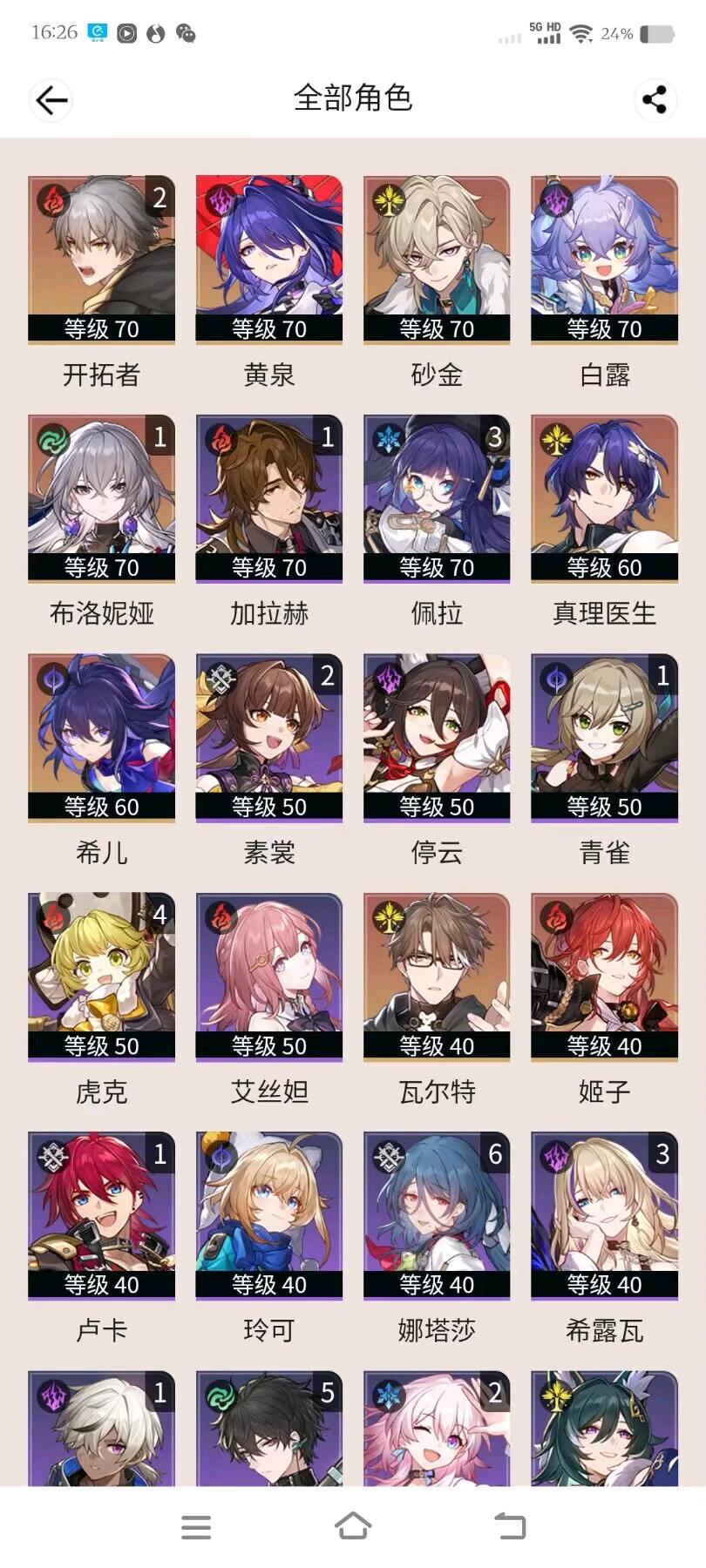 XQ22459星穹铁道账号详情图4 XQ22459星穹铁道账号详情图4