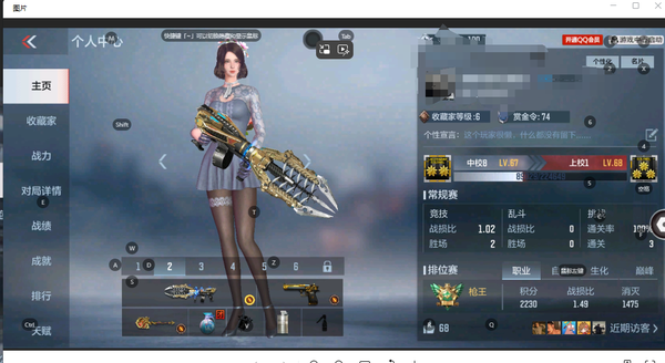 枪战王者账号苹果QQ1