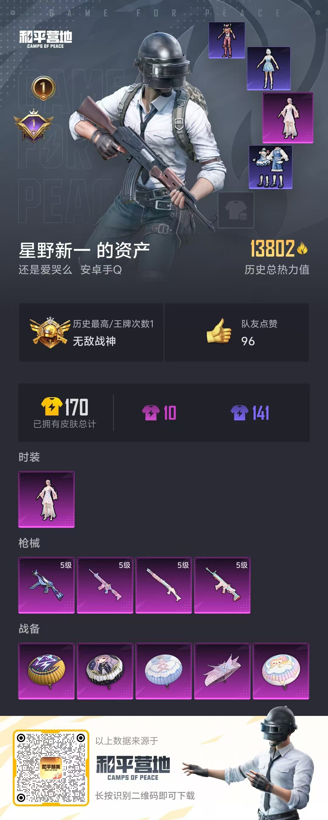 HP299027和平精英账号详情图3 HP299027和平精英账号详情图3
