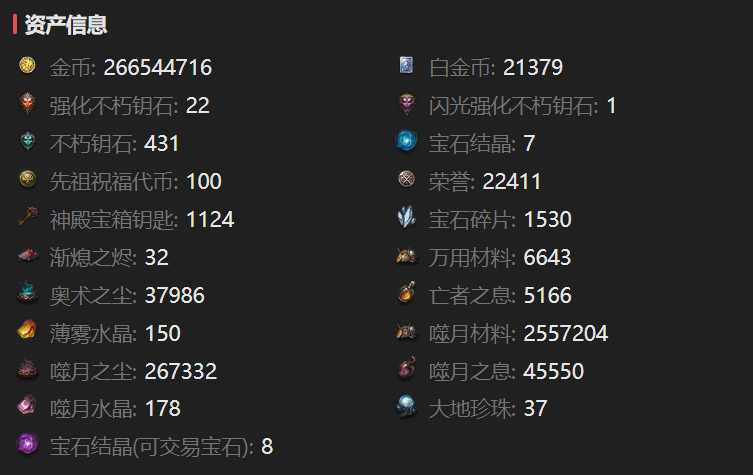 AH22461暗黑不朽账号详情图3