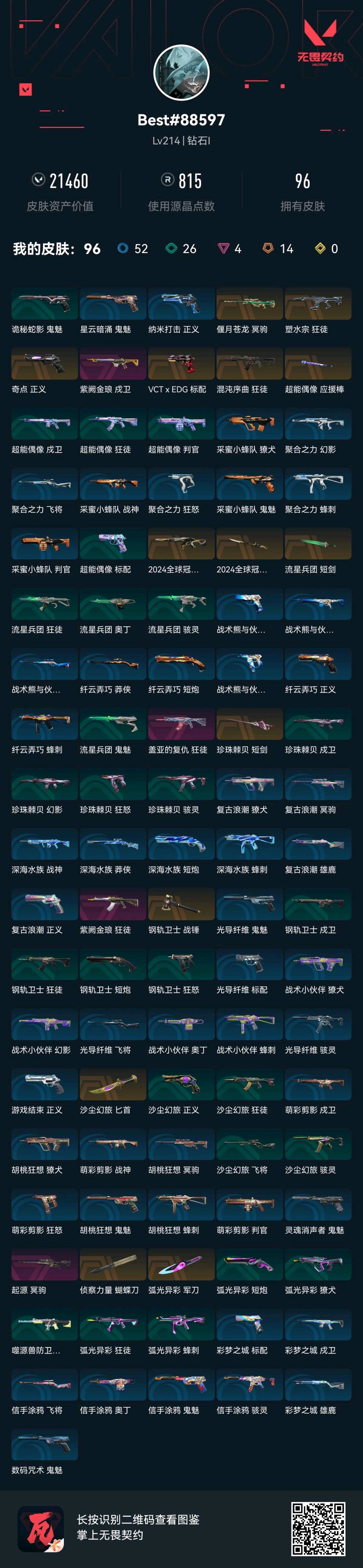 WWQ32029无畏契约账号详情图4 WWQ32029无畏契约账号详情图4