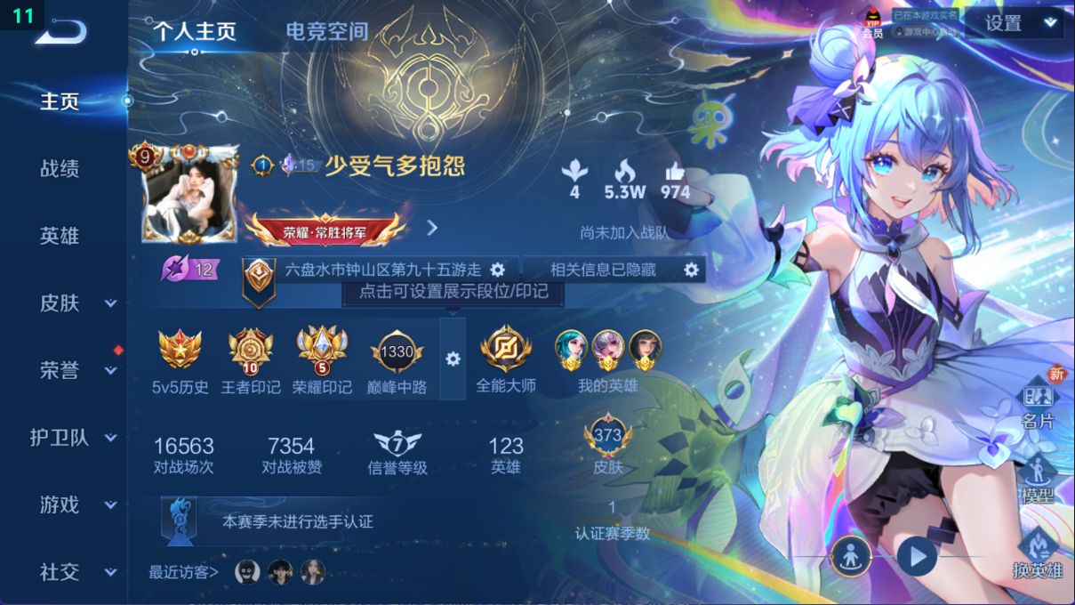 WZ370619王者荣耀账号详情图12 WZ370619王者荣耀账号详情图12