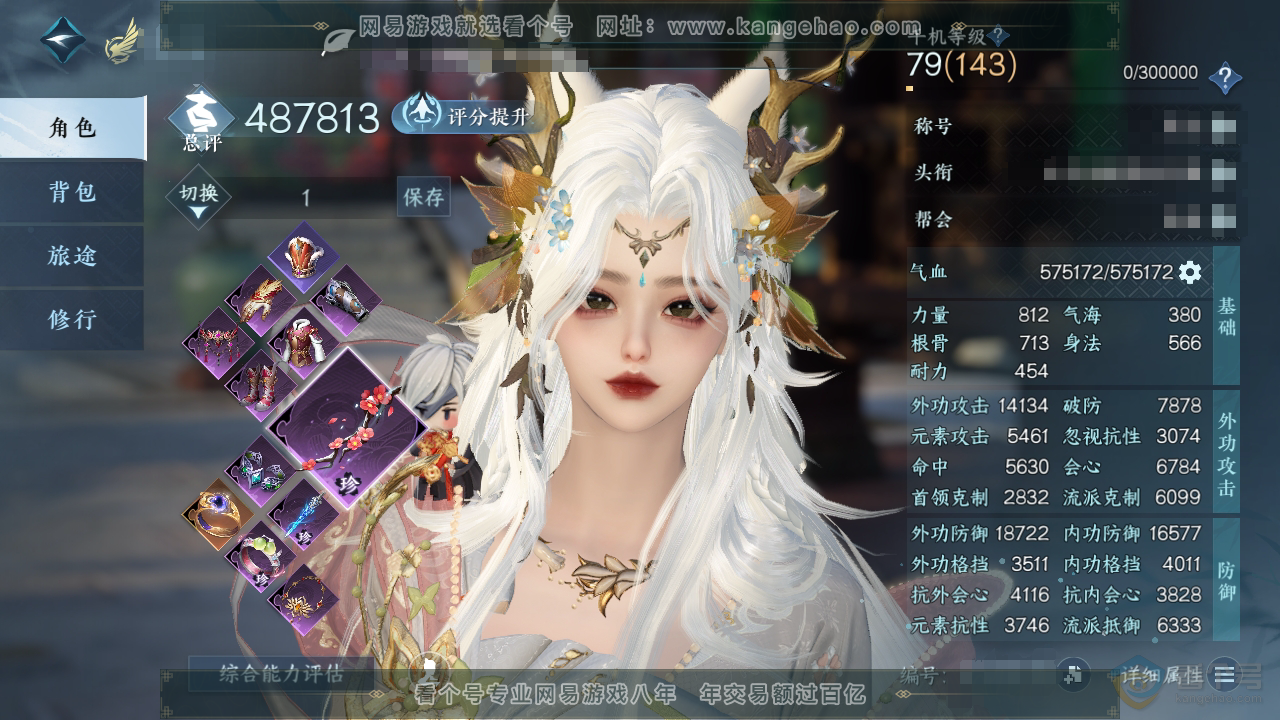 NSH39212逆水寒手游账号详情图1