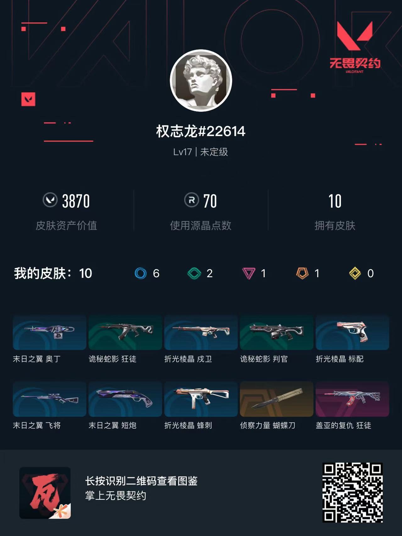WWQ33086无畏契约账号详情图7