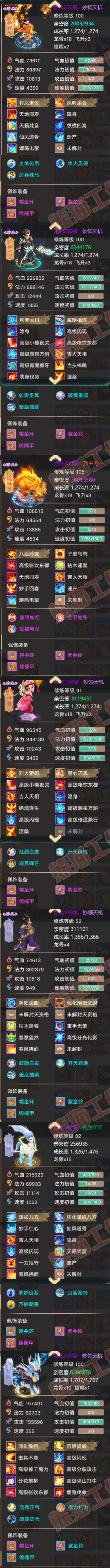 8854.大话西游账号详情图5