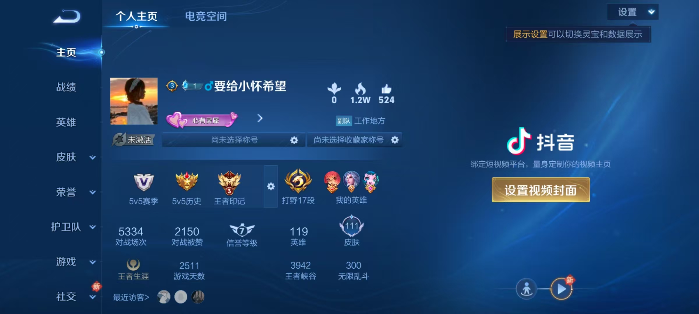 WZ3110395王者荣耀账号详情图4 WZ3110395王者荣耀账号详情图4