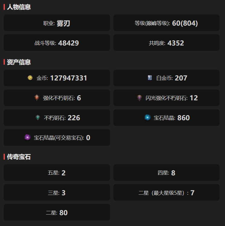 AH22630暗黑不朽账号详情图1