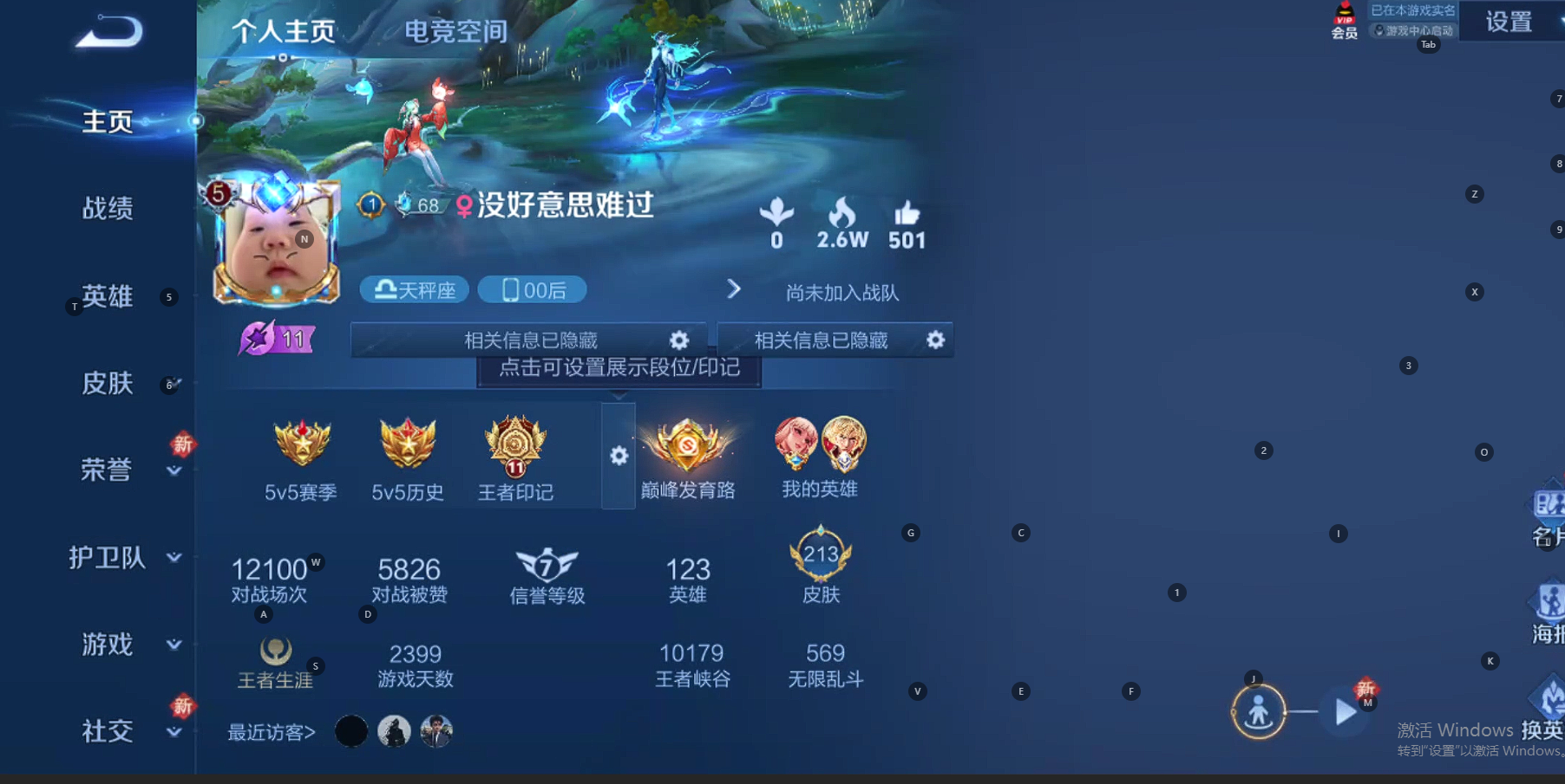 WZ3135245王者荣耀账号详情图8 WZ3135245王者荣耀账号详情图8