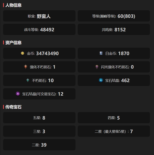 暗黑不朽账号官服桑德罗编号12097   共鸣8152   野蛮人