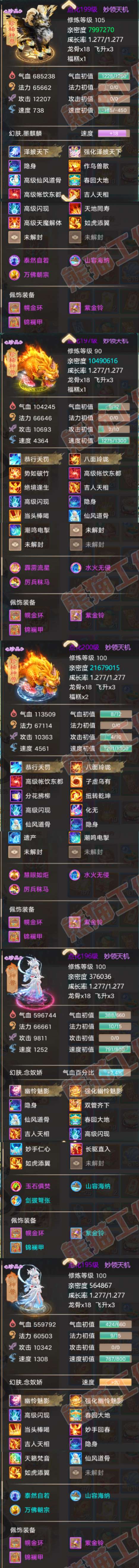 A2016大话西游账号详情图7