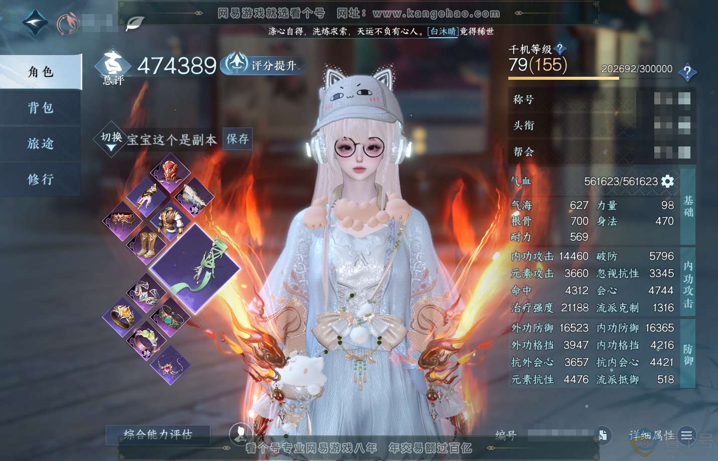 NSH311841逆水寒手游账号详情图1