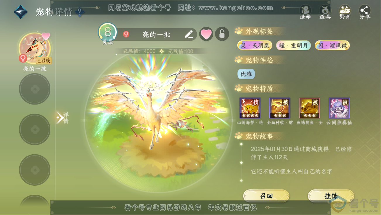 NSH312826逆水寒手游账号详情图13