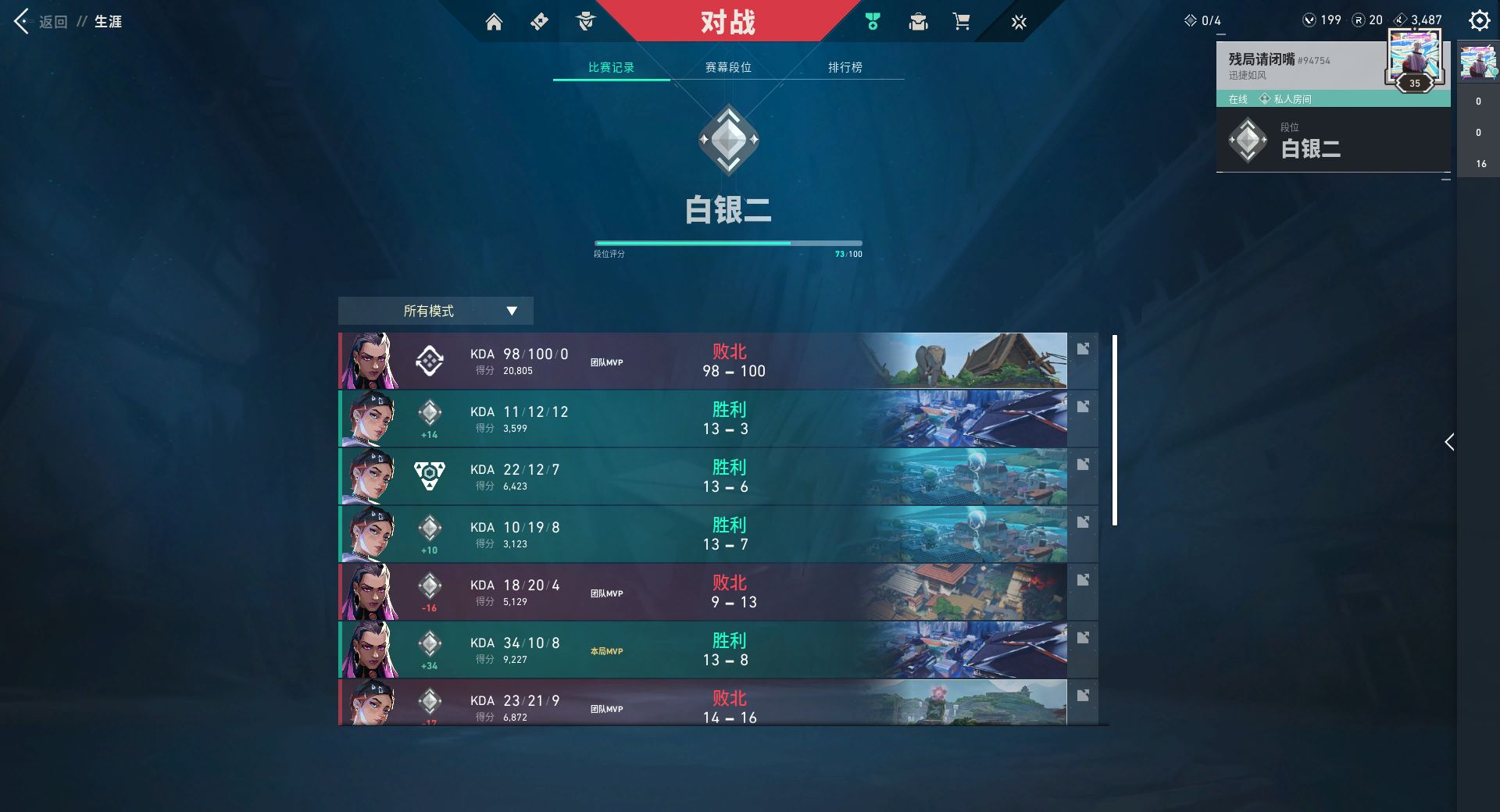 WWQ34723无畏契约账号详情图7 WWQ34723无畏契约账号详情图7