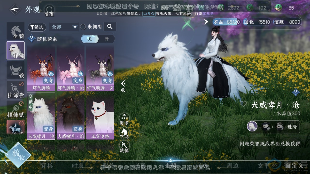 NSH313698逆水寒手游账号详情图8