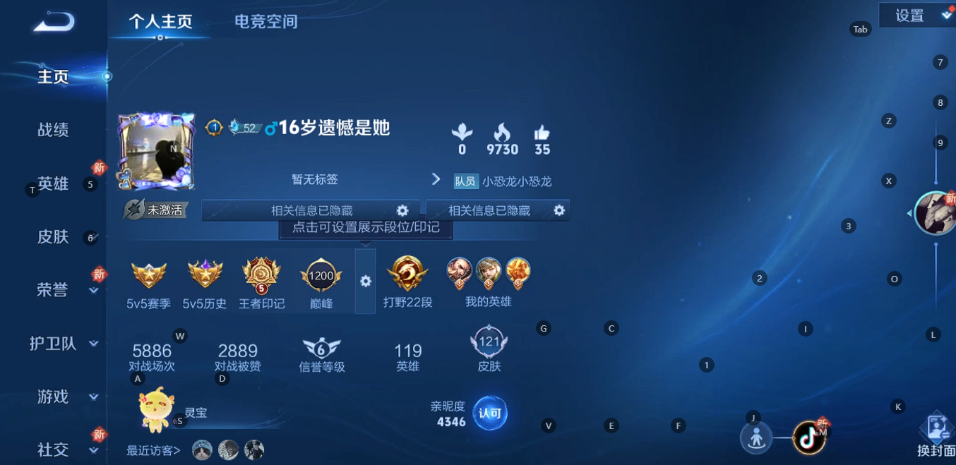 WZ3129653王者荣耀账号详情图5 WZ3129653王者荣耀账号详情图5