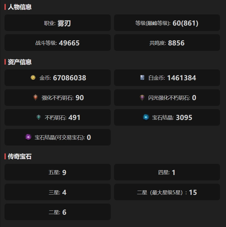 AH61680暗黑不朽账号详情图1 AH61680暗黑不朽账号详情图1