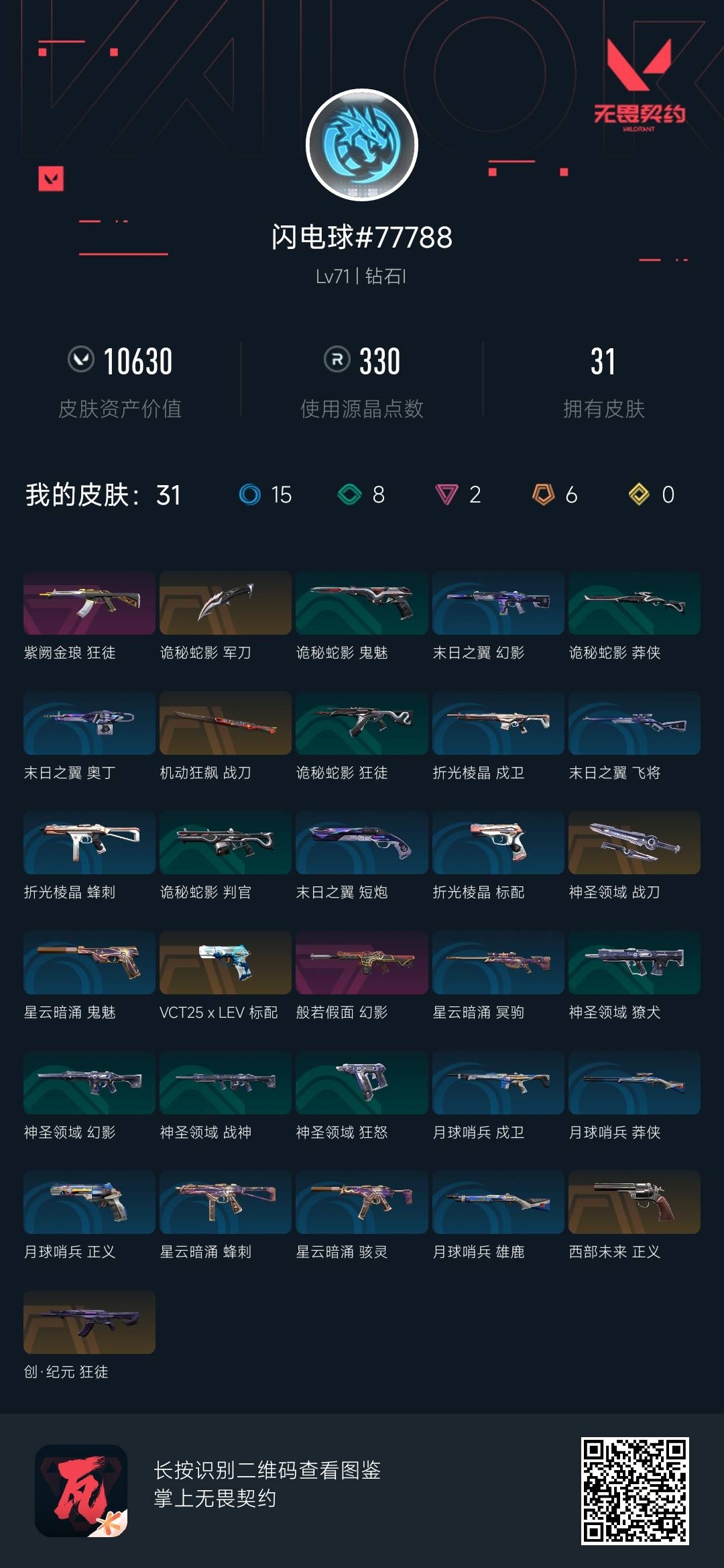 WWQ35802无畏契约账号详情图6 WWQ35802无畏契约账号详情图6
