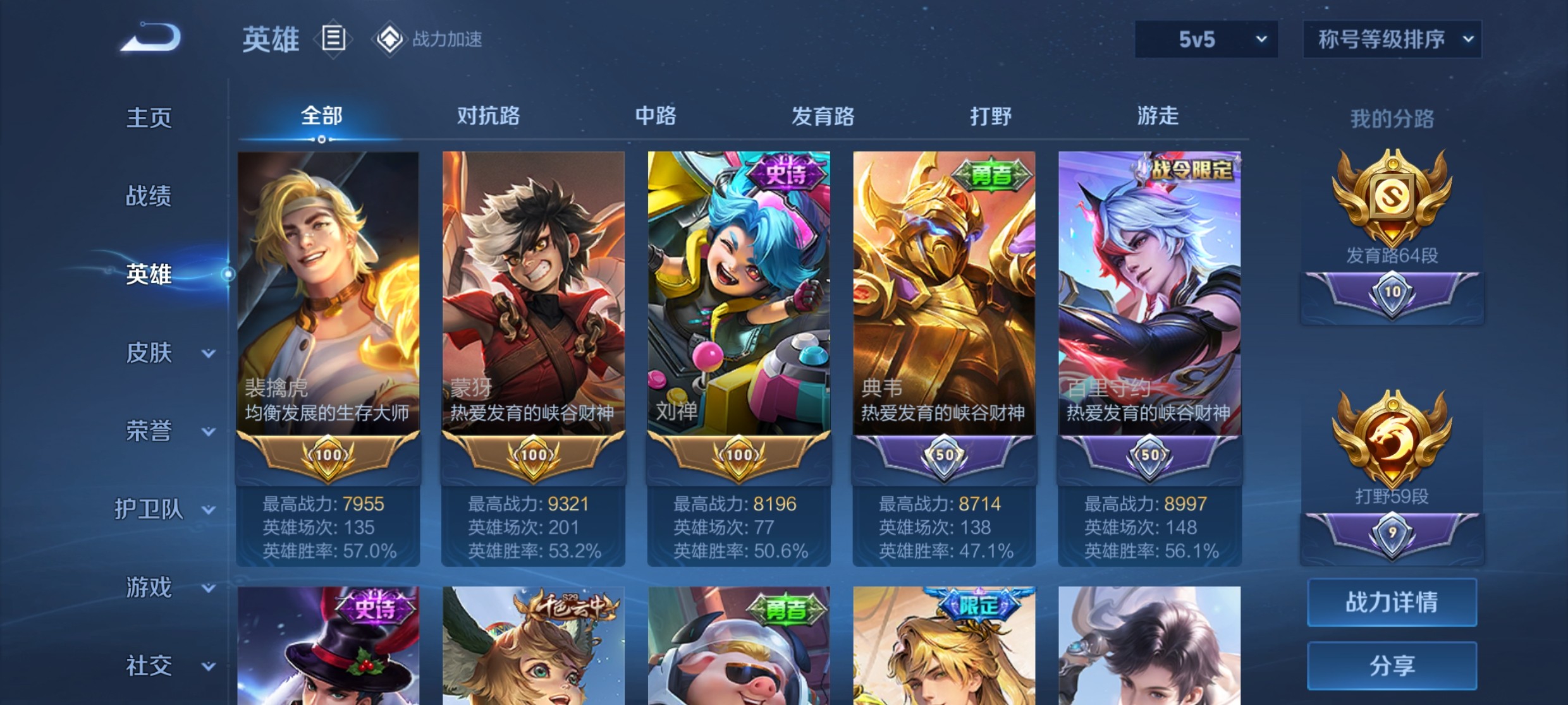WZ3165649王者荣耀账号详情图5