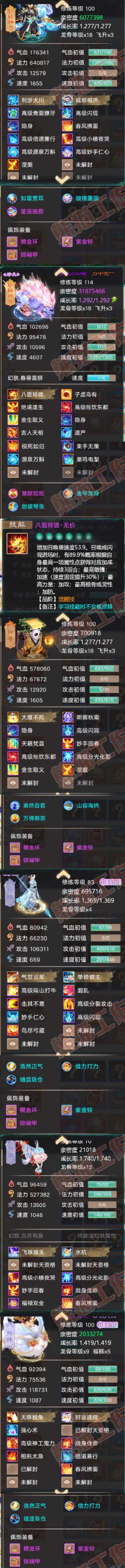 S2087大话西游账号详情图6 S2087大话西游账号详情图6