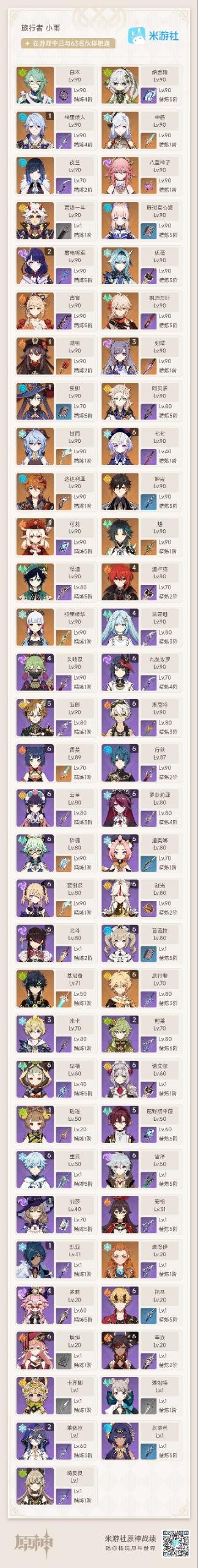 YS33949原神账号详情图3 YS33949原神账号详情图3