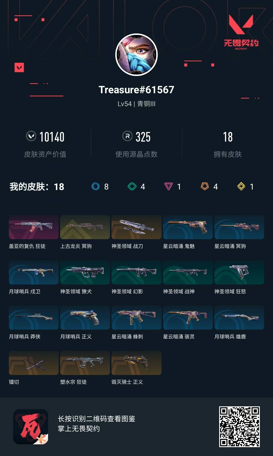 WWQ36096无畏契约账号详情图5 WWQ36096无畏契约账号详情图5