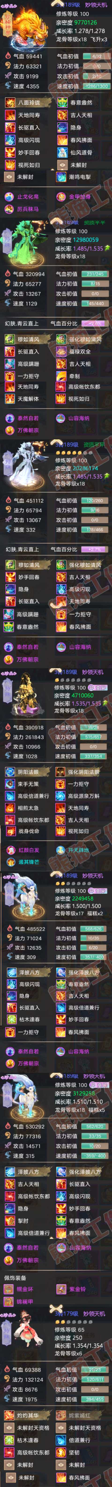 8998.大话西游账号详情图8