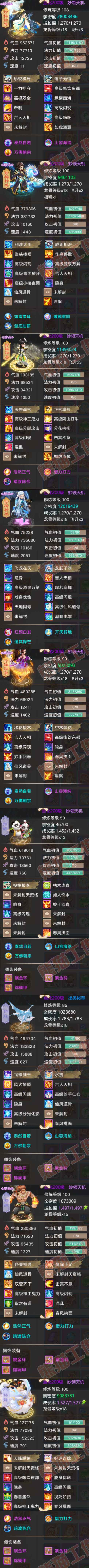 S2100大话西游账号详情图5 S2100大话西游账号详情图5