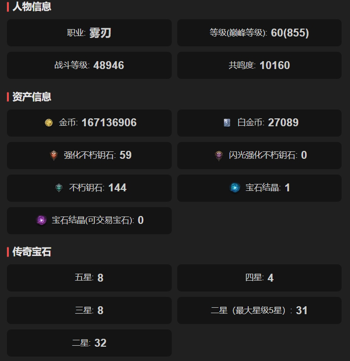 AH22710暗黑不朽账号详情图1