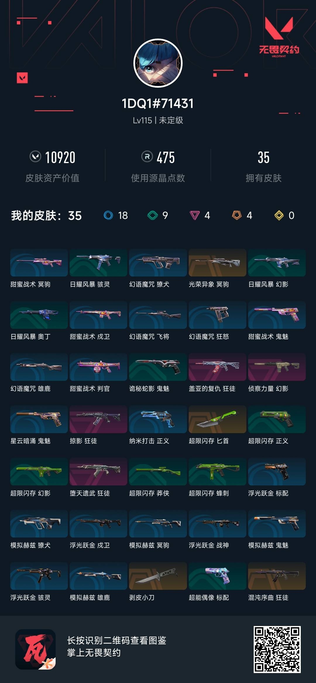 WWQ36663无畏契约账号详情图5 WWQ36663无畏契约账号详情图5