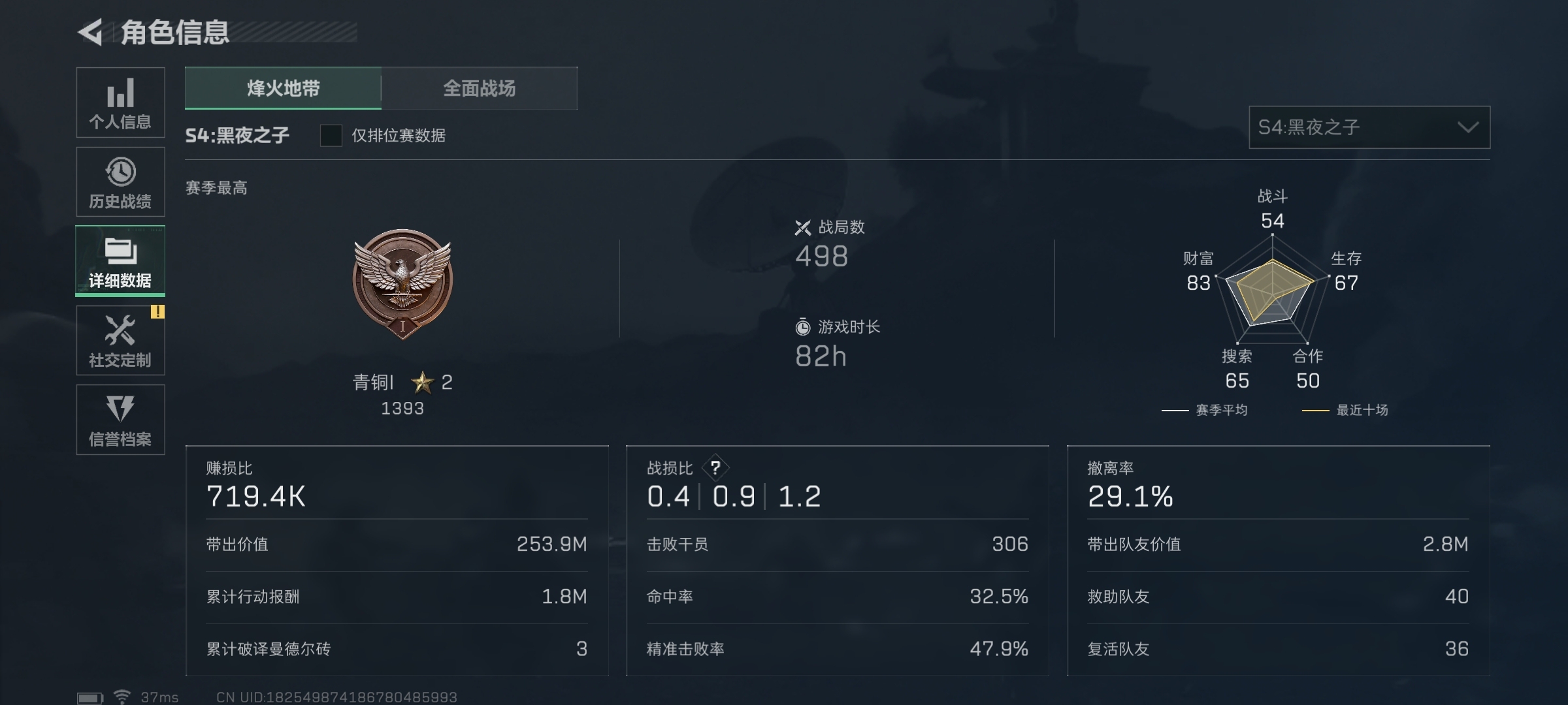 SJZ37724三角洲行动账号详情图3 SJZ37724三角洲行动账号详情图3