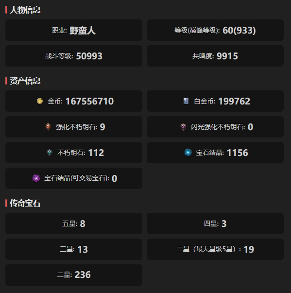 AH32153暗黑不朽账号详情图1
