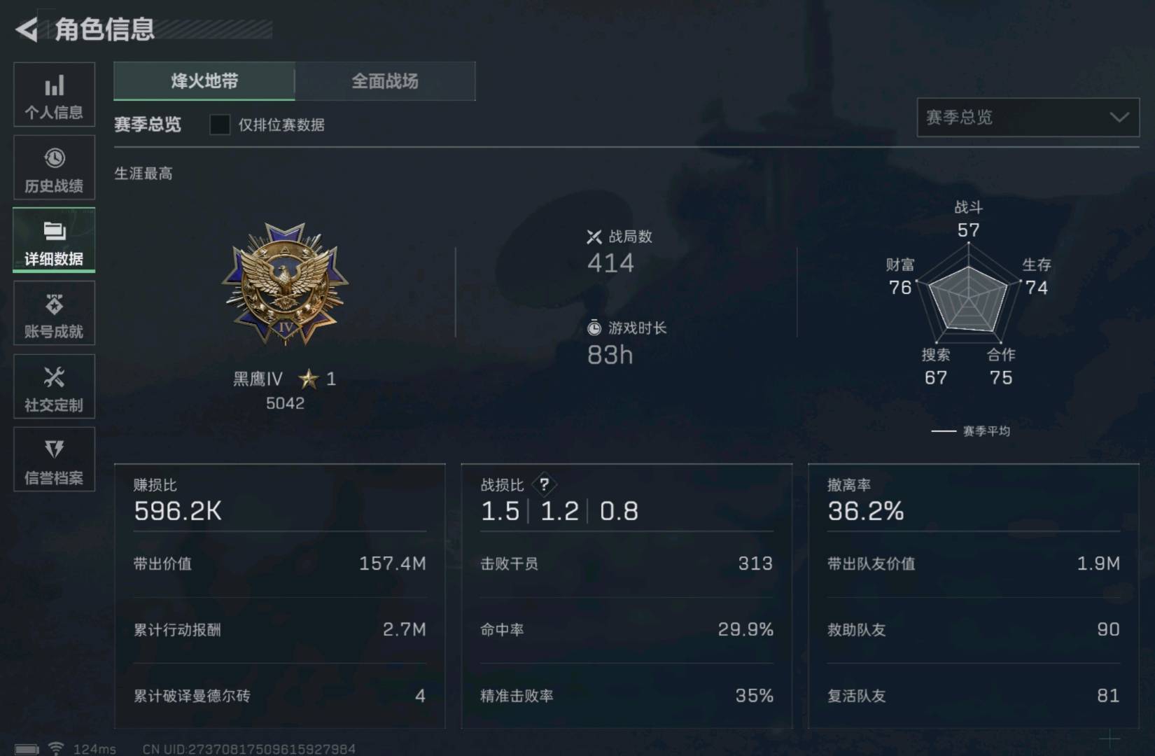 SJZ38579三角洲行动账号详情图4 SJZ38579三角洲行动账号详情图4