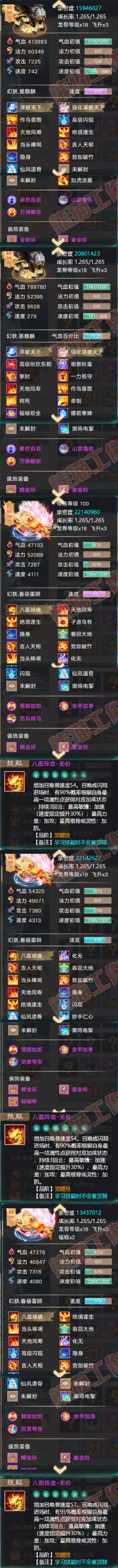 16418大话西游账号详情图7 16418大话西游账号详情图7