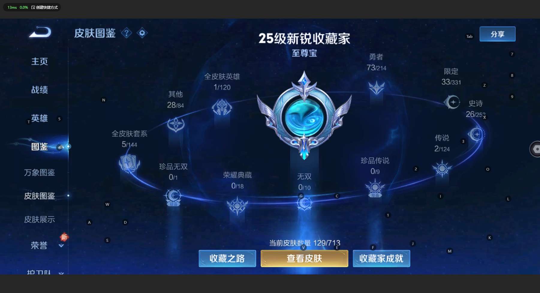 WZ3192200王者荣耀账号详情图6 WZ3192200王者荣耀账号详情图6