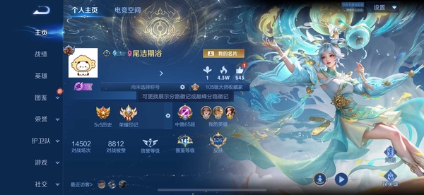王者荣耀账号苹果QQ十年老号很多皮肤，中路首选什么位置都有标性价比高而且还是女号七无双527皮质量特别好，中路65段有13,000 14,000的站立两个小国标很优质的一个号中路顶级号诚信出不墨迹
