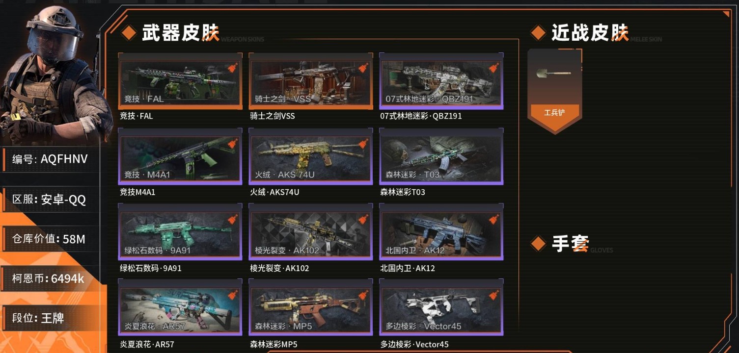 AQ33232暗区突围账号详情图1 AQ33232暗区突围账号详情图1