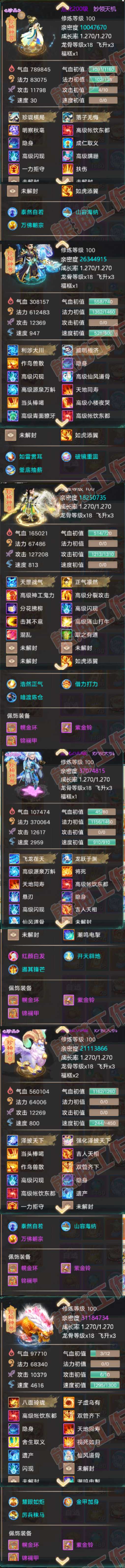 16448大话西游账号详情图6 16448大话西游账号详情图6
