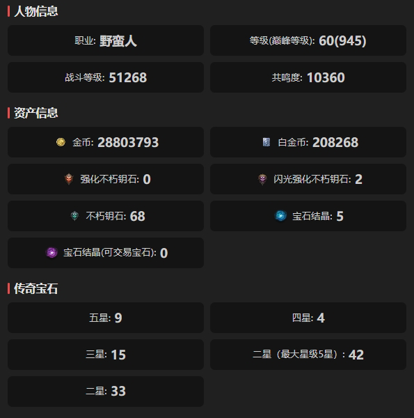 AH42395暗黑不朽账号详情图1 AH42395暗黑不朽账号详情图1