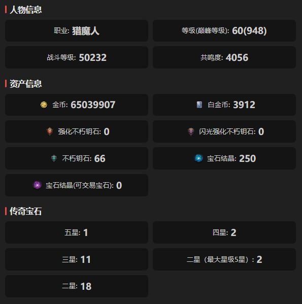 AH12128暗黑不朽账号详情图1