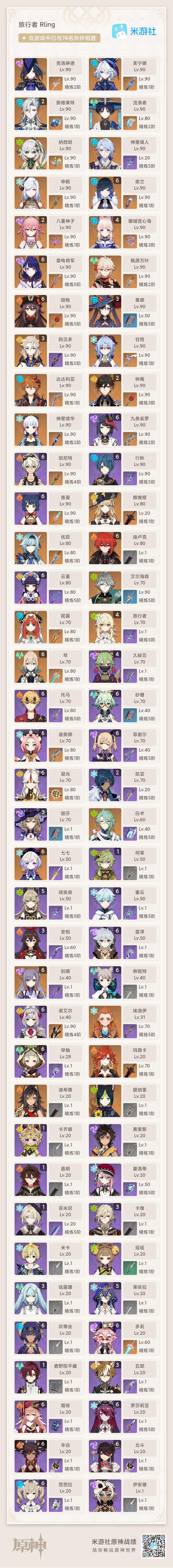 YS35919原神账号详情图1 YS35919原神账号详情图1