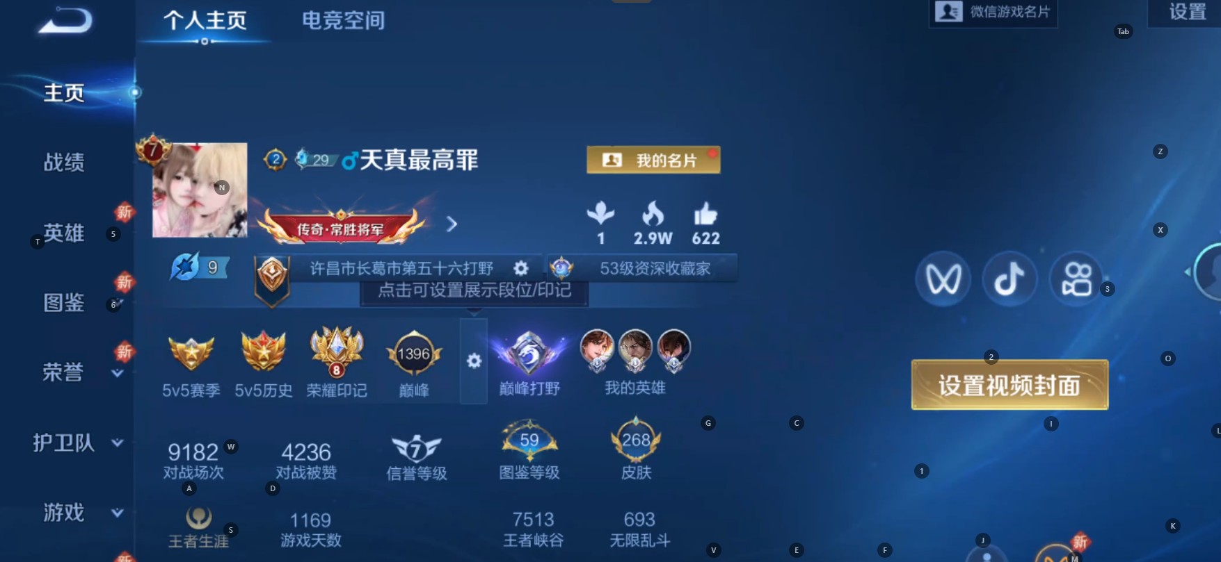 WZ3199676王者荣耀账号详情图9 WZ3199676王者荣耀账号详情图9