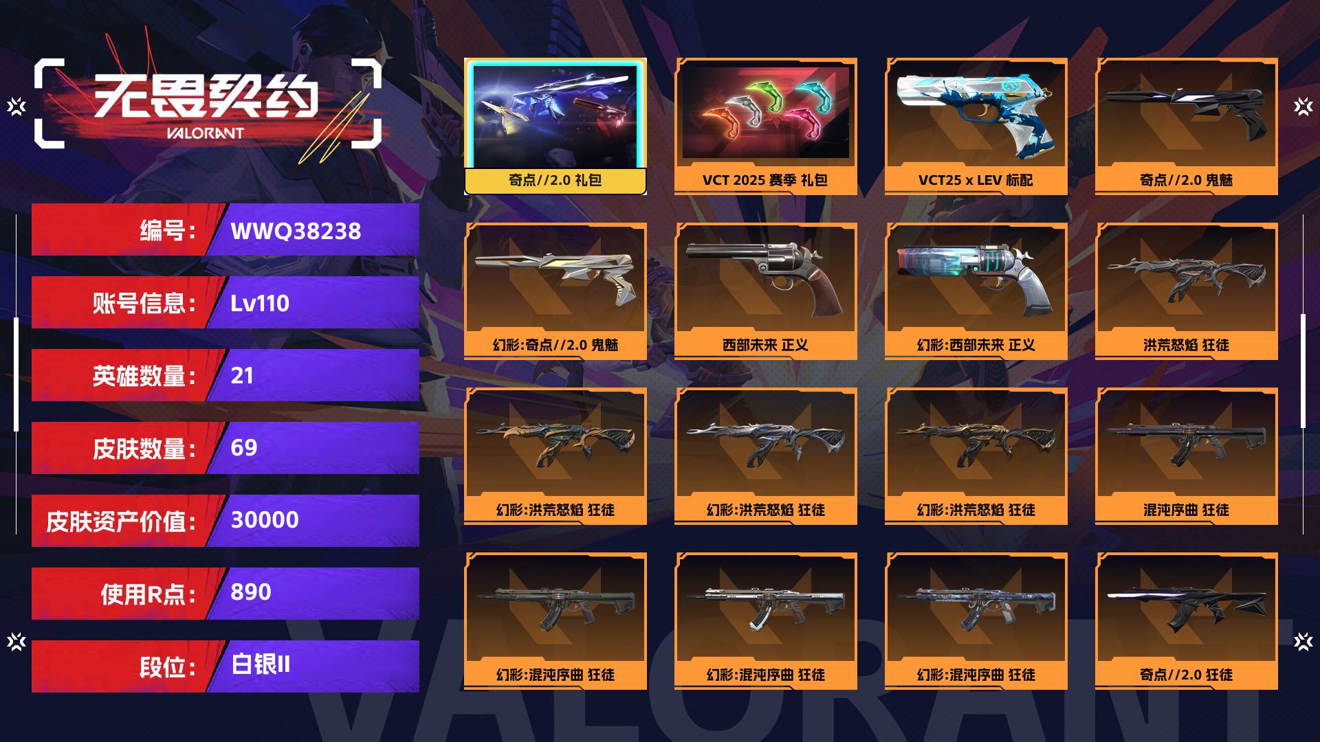WWQ38238无畏契约账号详情图1