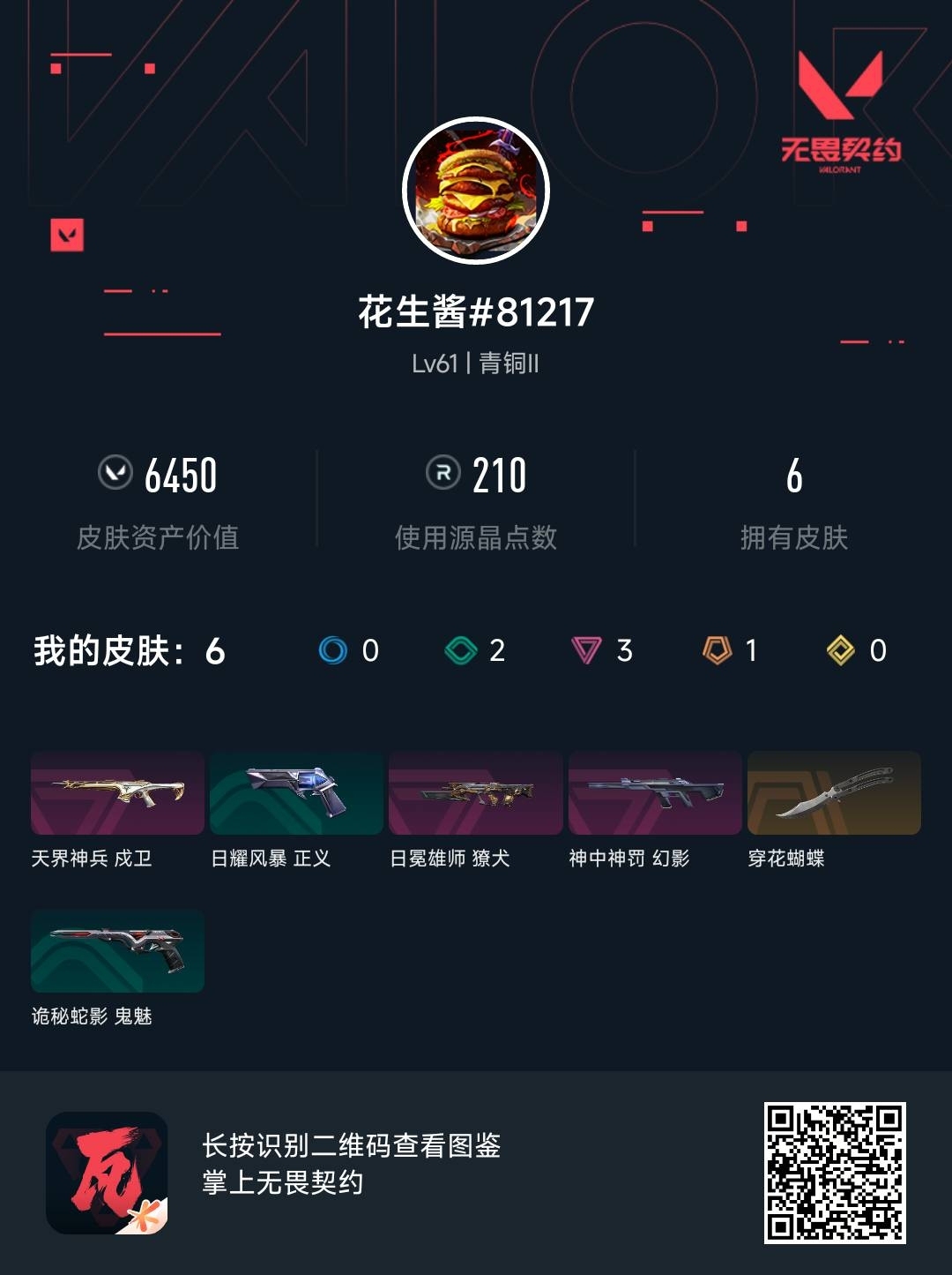 WWQ38442无畏契约账号详情图2 WWQ38442无畏契约账号详情图2
