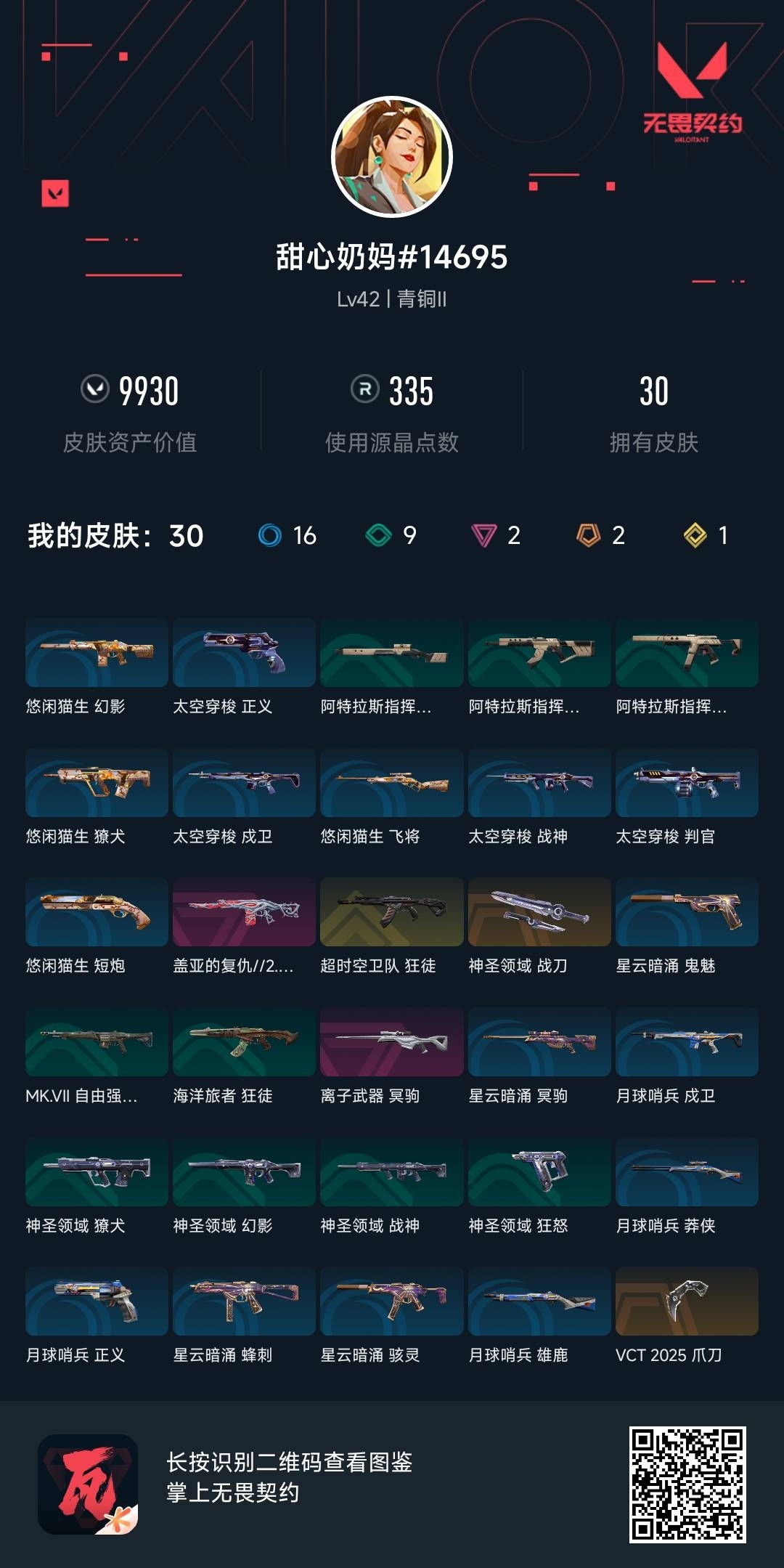 WWQ38783无畏契约账号详情图6 WWQ38783无畏契约账号详情图6