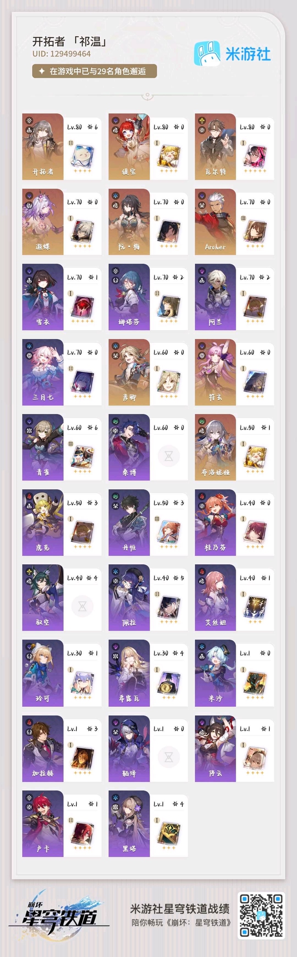 星穹铁道账号mihoyo服急出