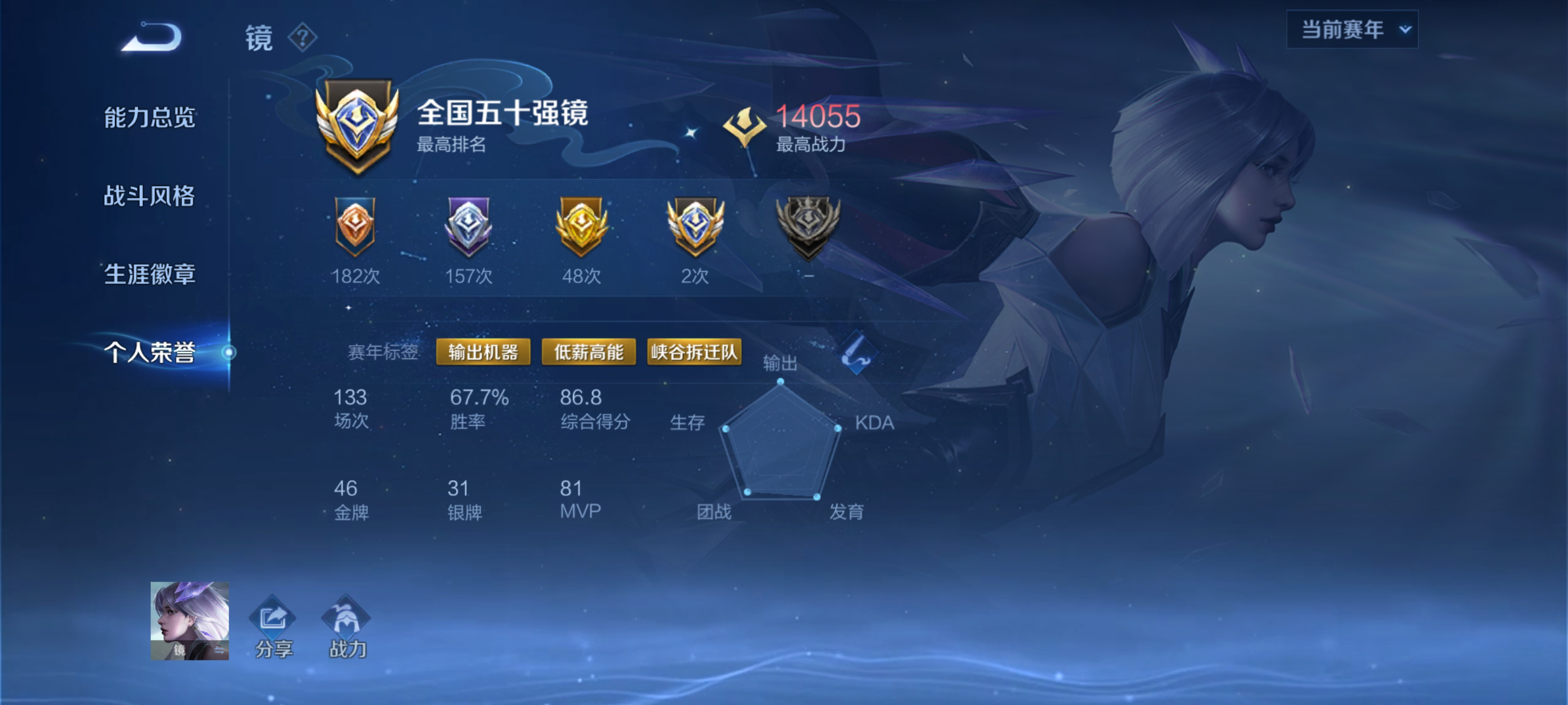 WZ3233680王者荣耀账号详情图8 WZ3233680王者荣耀账号详情图8