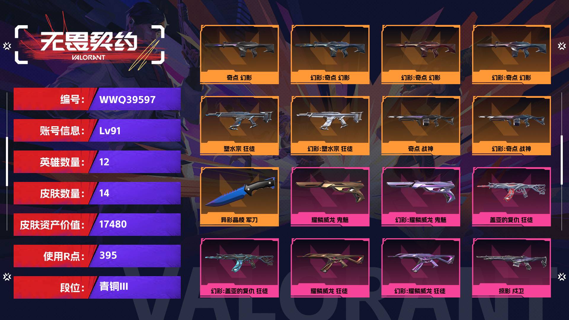 WWQ39597无畏契约账号详情图1